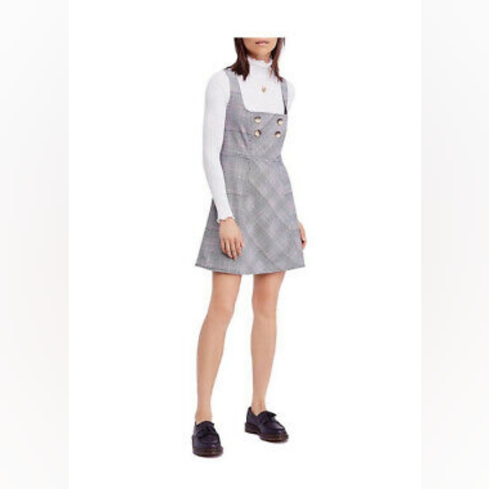 Free People Say No More Plaid Mini Dress